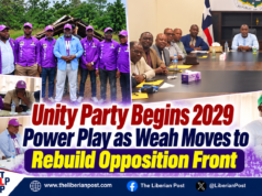 Unity Party Begins 2029 Power Play as Weah Moves to Rebuild Opposition Front