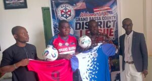 BASSA STAKEHOLDERS GROUP DONATES SPORTING MATERIALS WORTH OVER US$2,000 TO BOOST DISTRICT LEAGUE IN GRAND BASSA COUNTY
